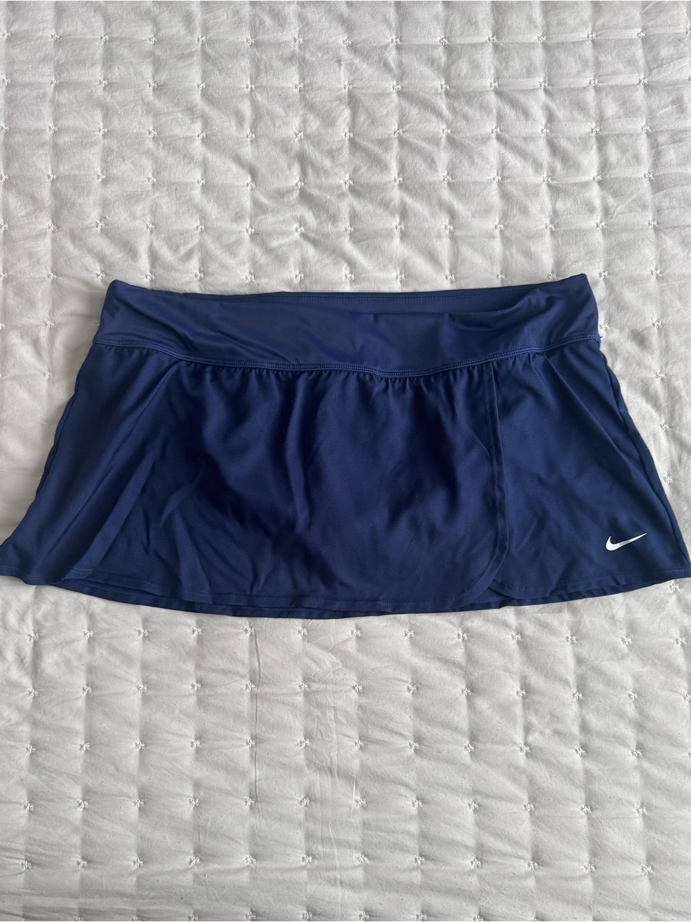 Nike Navy Swim Skirt Bikini Bottom Women’s XL NWT Dri-FIT Built-In Brief